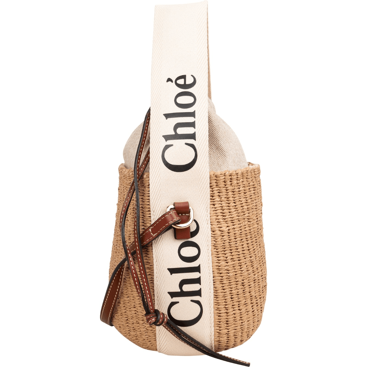 Chloé Small Woody Basket Raffia — fotografie 10