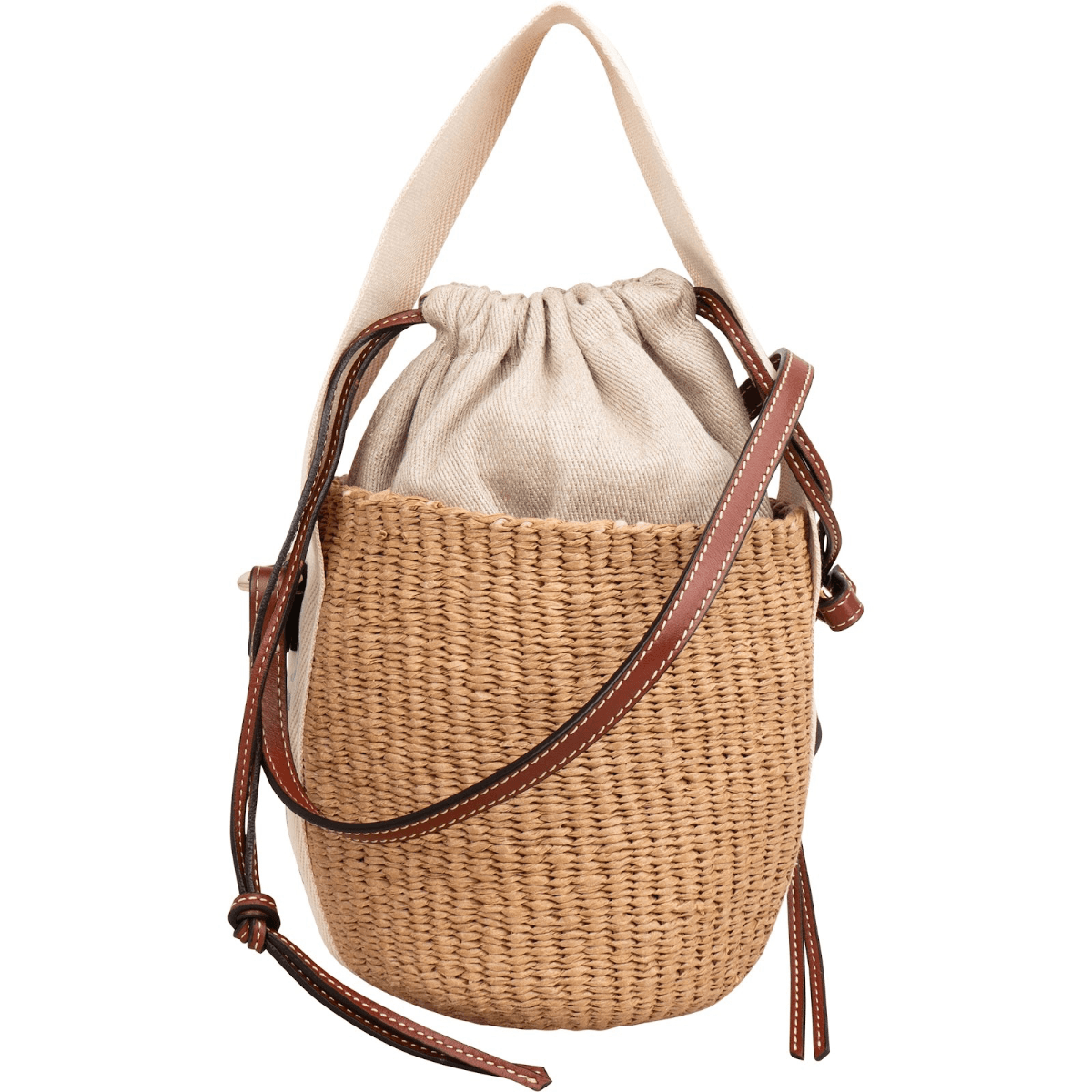 Chloé Small Woody Basket Raffia — fotografie 8