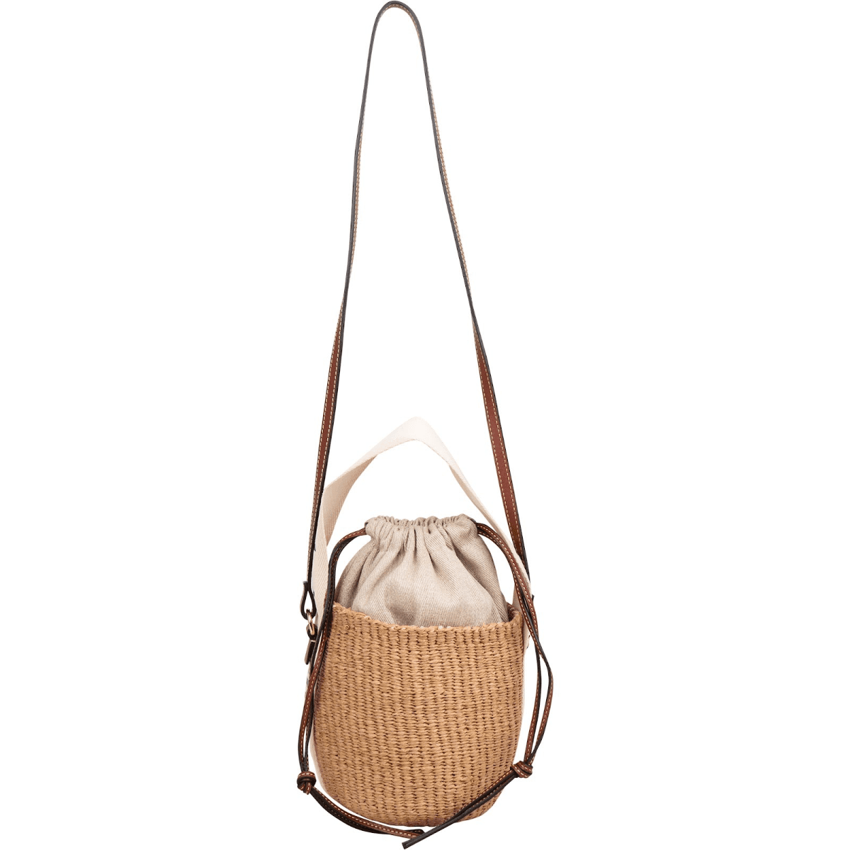 Chloé Small Woody Basket Raffia — fotografie 12