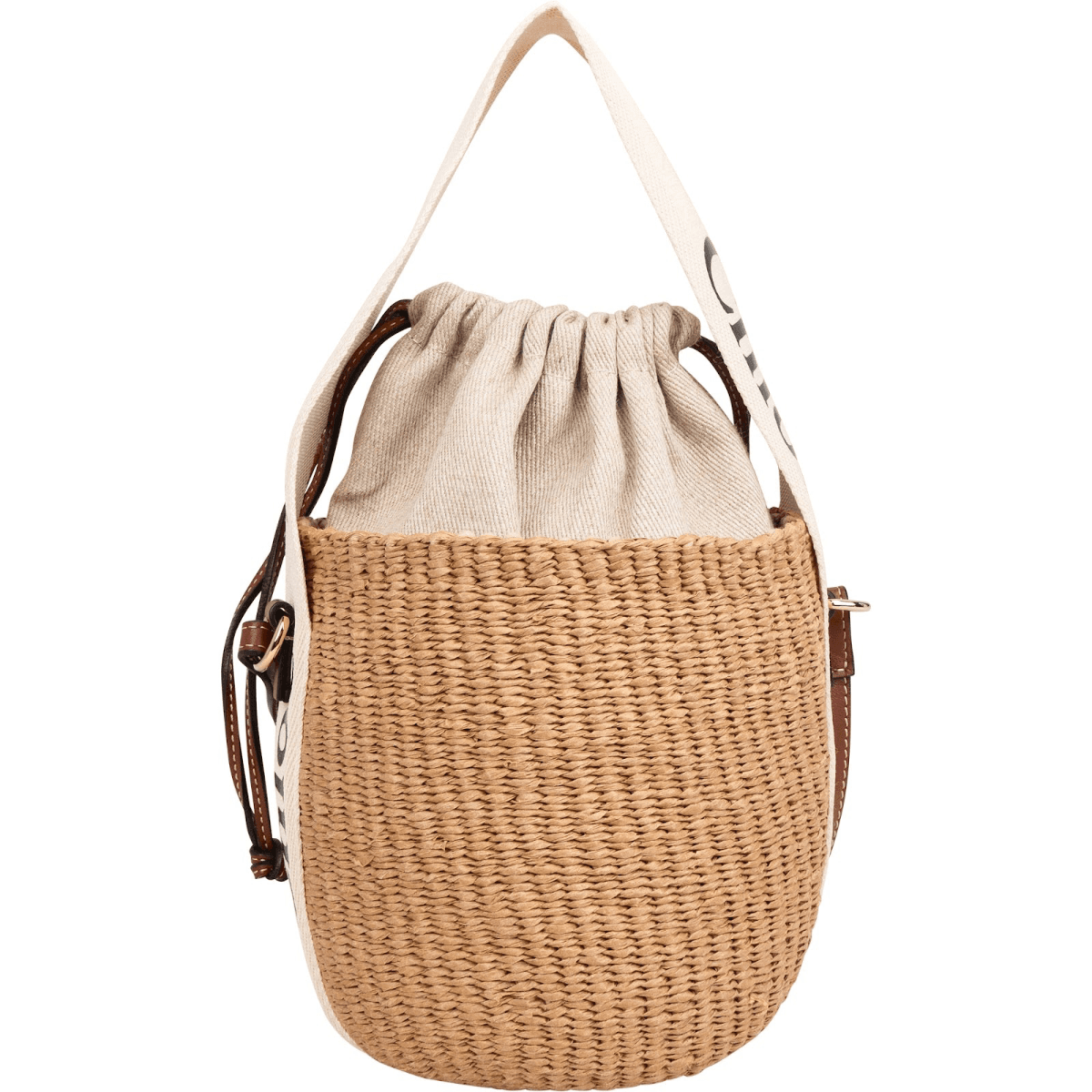 Chloé Small Woody Basket Raffia — fotografie 9