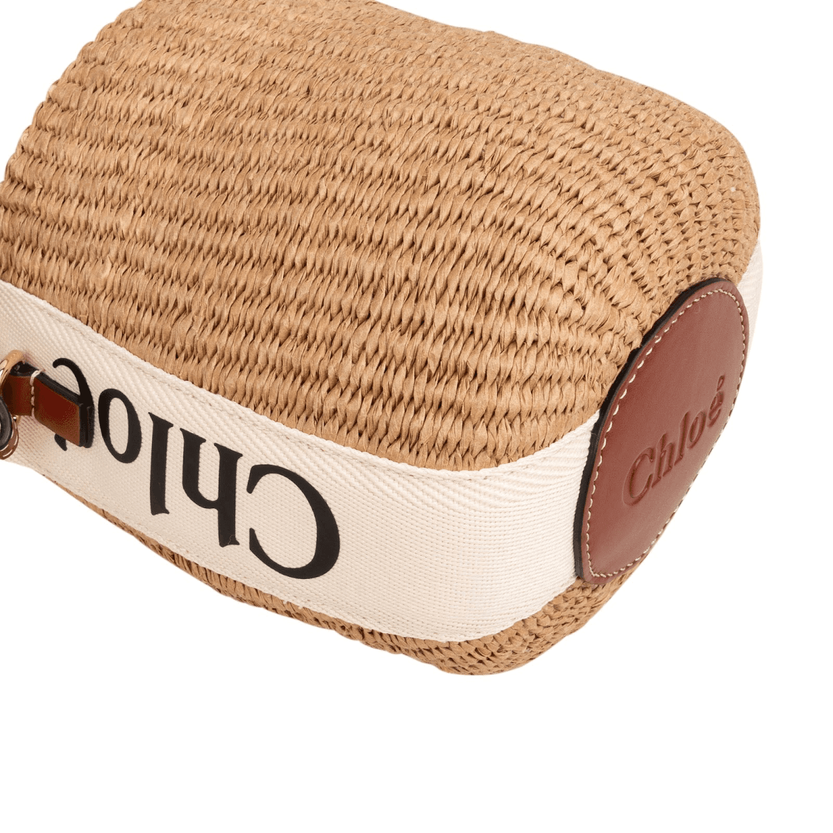 Chloé Small Woody Basket Raffia — fotografie 5