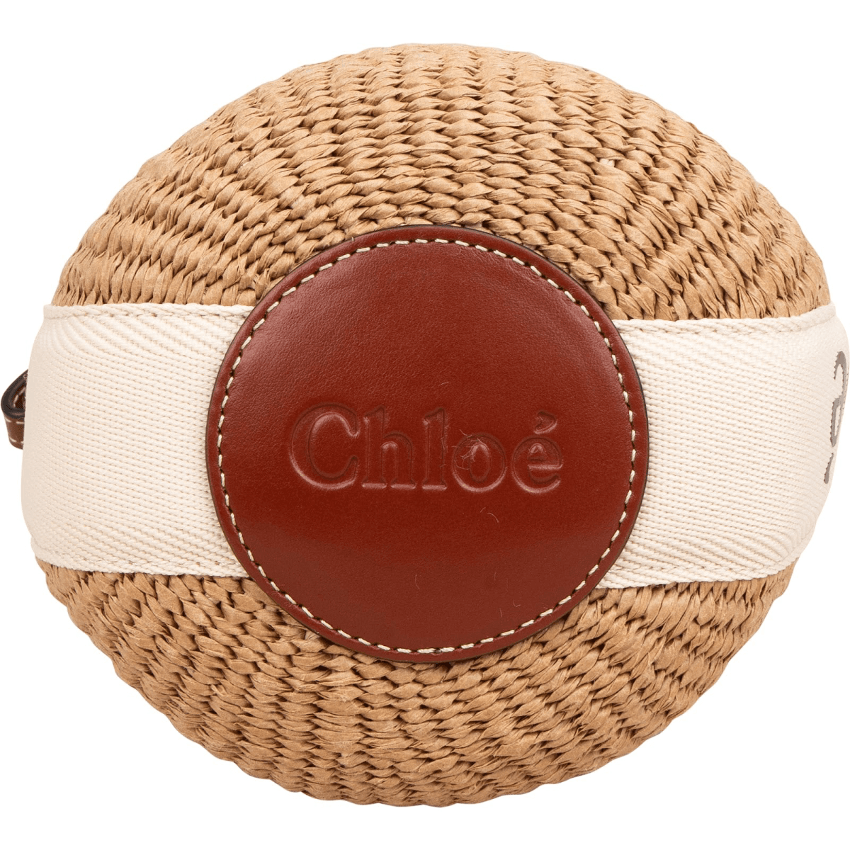 Chloé Small Woody Basket Raffia — fotografie 3