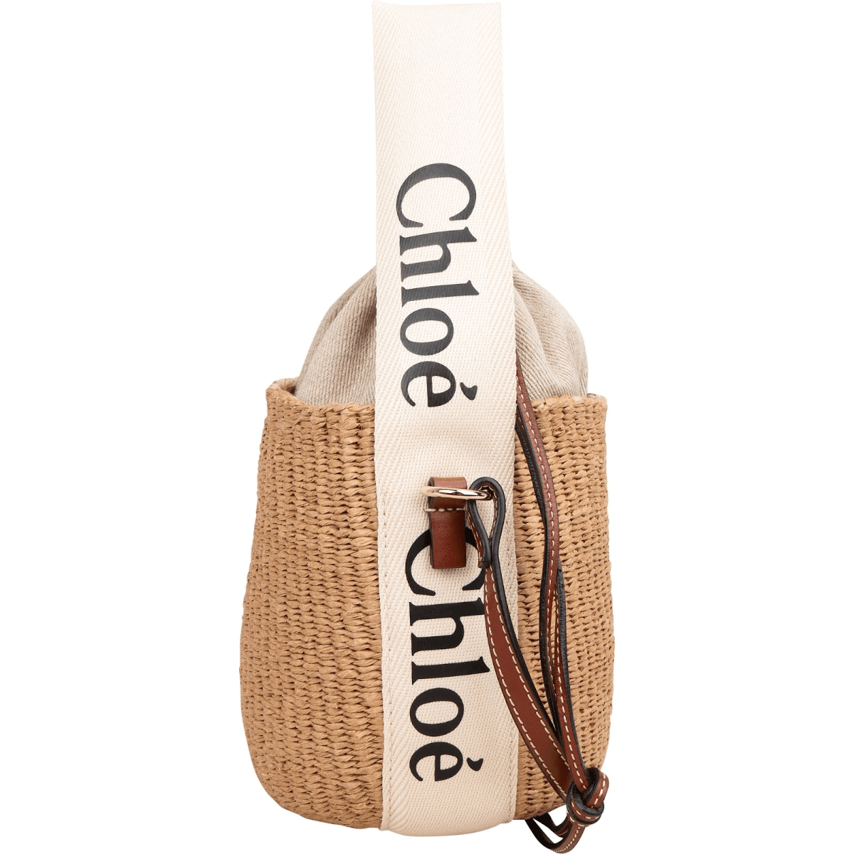 Chloé Small Woody Basket Raffia — fotografie 11